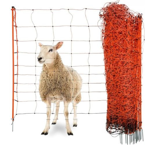 Siatka dla owiec OviNet, 50m, 90 cm, podw. szpic, pomarańczowa, Kerbl
