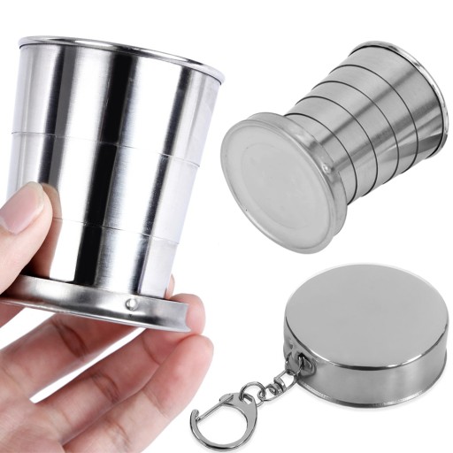 SKŁADANY KUBEK TURYSTYCZNY 240 ML METAL BIWAK