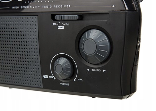 RADIO PRZENOŚNE NA BATERIE ANTENA TELESKOPOWA AM/FM ANALOGOWE Z POKRĘTŁEM
