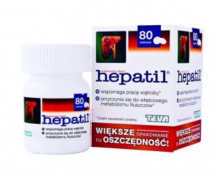 HEPATIL 80 tabletek na wątrobę