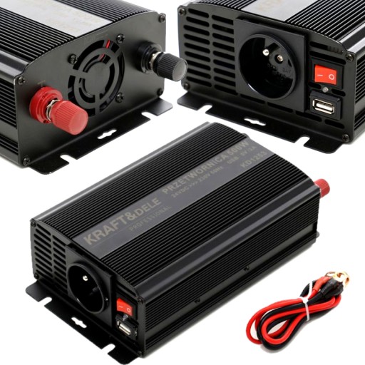 SAMOCHODOWA PRZETWORNICA NAPIĘCIA 24V 700W USB