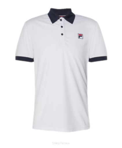 Koszulka tenisowa Fila Polo Marc biała r.XXL