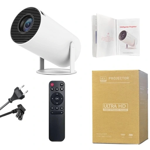 HY300 MINI PROJEKTOR 4K ANDROID 11 WIFI6 BT5.0 H713 KINO DOMOWE PROJEKTOR