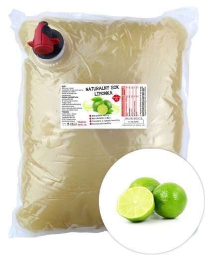 SOK Z LIMONKI 100% NFC TŁOCZONY LIMONKA 5L ŚWIEŻY