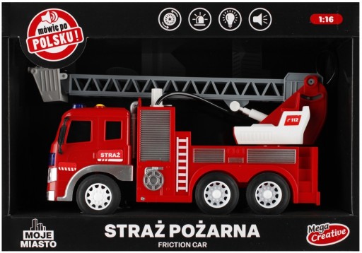 Auto Straż Pożarna z wodą Moje Miasto MEGA CREATIVE 522121