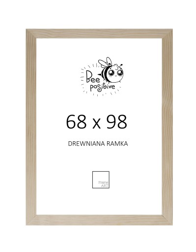 RAMA DREWNIANA SOSNOWA 68x98 PLAKAT 98x68 PUZZLE