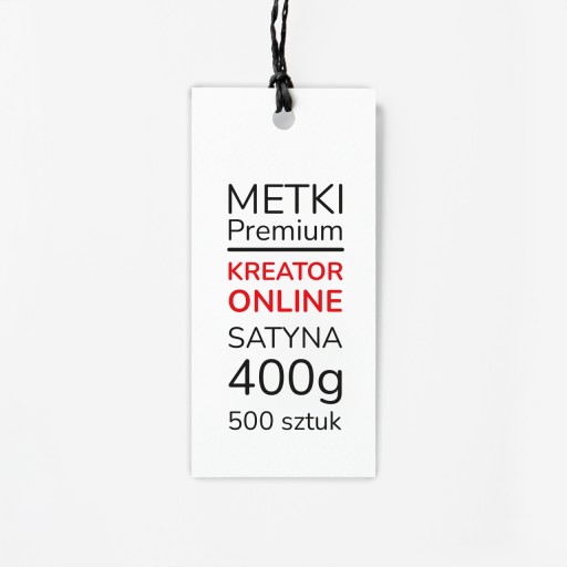 Metki Premium Satyna 500 sztuk 400g KREATOR