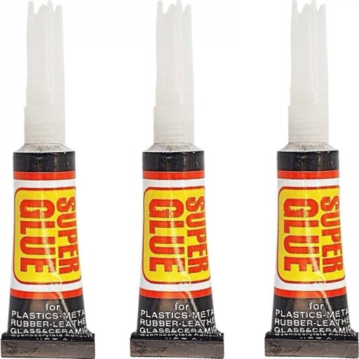 KLEJ SUPER GLUE SZYBKI MOCNY ZESTAW STRONG 3 sztuk