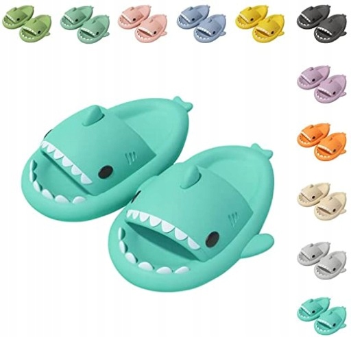 ŚMIESZNE KLAPKI ANTYPOŚLIZGOWE REKIN SHARK KAPCIE