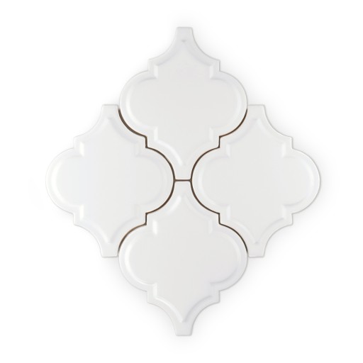 Mozaika ceramiczna arabeska palace white mat