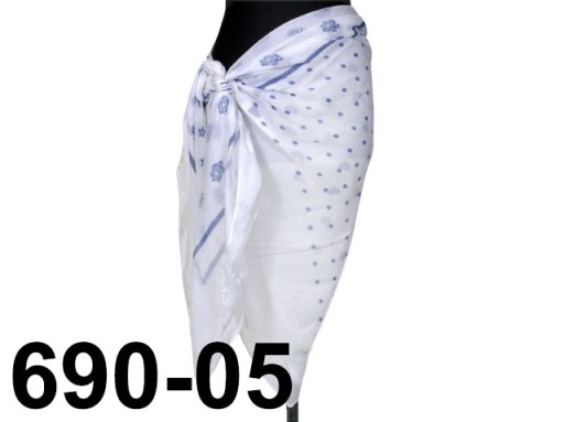 CHUSTA PLAŻOWA PRZEWIEWNE PAREO DŁUGIE MAXI 690-05