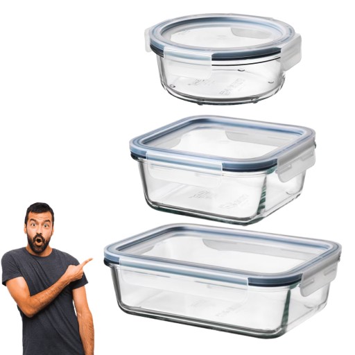ZESTAW IKEA 365+ POJEMNIK NA ŻYWNOŚĆ 1L 0,6L 0,4L