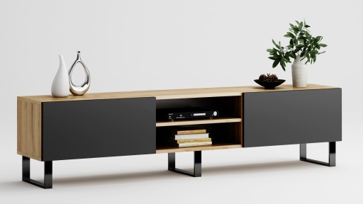 SZAFKA RTV 200 ARTISAN GŁĘBOKI MAT LOFT INDUSTRIAL