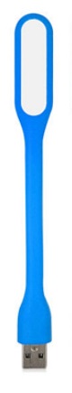 Lampka LED USB gumowa niebieska - Zielona Góra