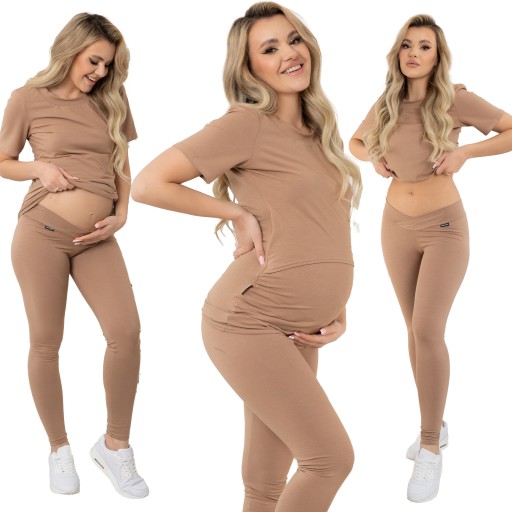 LEGGINSY CIĄŻOWE GETRY SPODNIE LEGINSY M