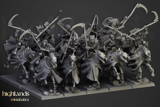 Spectral Cavalry x 5 - Highlands Miniatures