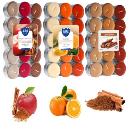 ŚWIECZKI ZAPACHOWE PODGRZEWACZE ŚWIECA TEALIGHT 90 SZT ŚWIECE ZESTAW ŚWIEC