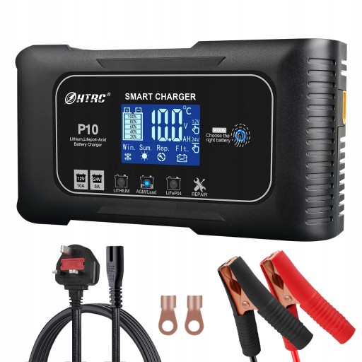 12V-24V 10A Lifepo4 ładowarka samochodowa 7-etap
