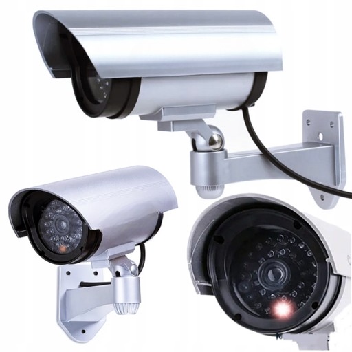 KAMERA ATRAPA IR LED MONITORING KAMERA ZEWNĘTRZNA ŚCIENNA Z DIODĄ MIGAJĄCA