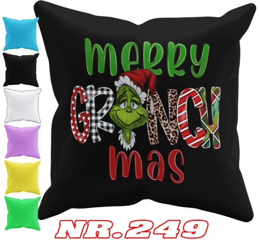 POSZEWKA NA PODUSZKĘ JAŚKA DO PRZEDSZKOLA GRINCH ŚWIĘTA + IMIĘ GRATIS