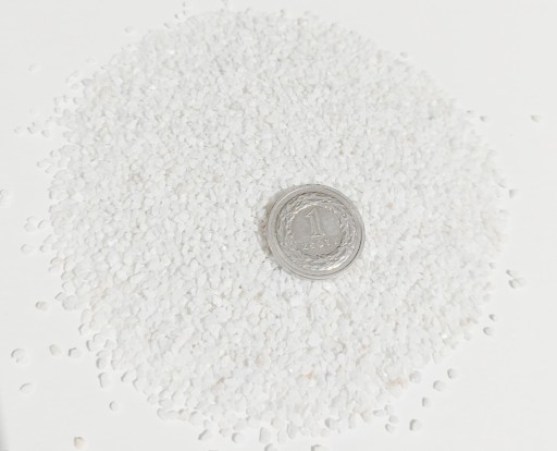NAJCZYSTSZY BIAŁY PIASEK ŻWIREK GRECKI MARMUR THASSOS 0,5 - 2 mm 20 KG