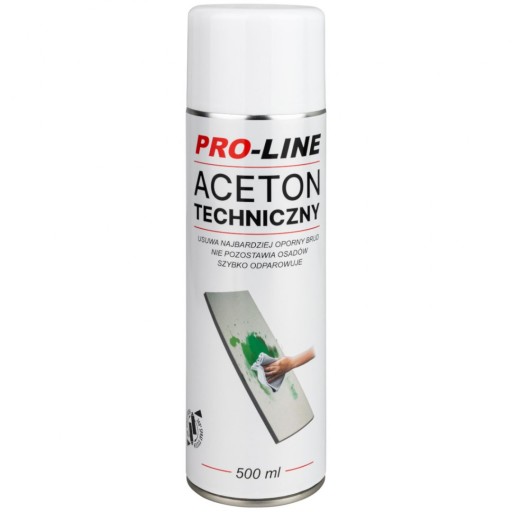 ACETON TECHNICZNY 100% SPRAY PRO-LINE 500ml