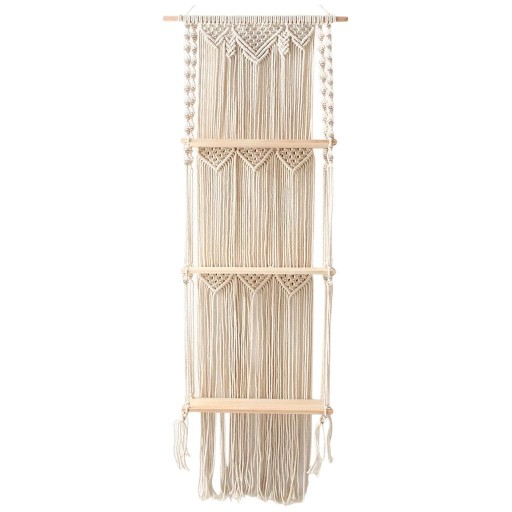 ch-Wander Handmade Macrame Wall Hanging Shelf
