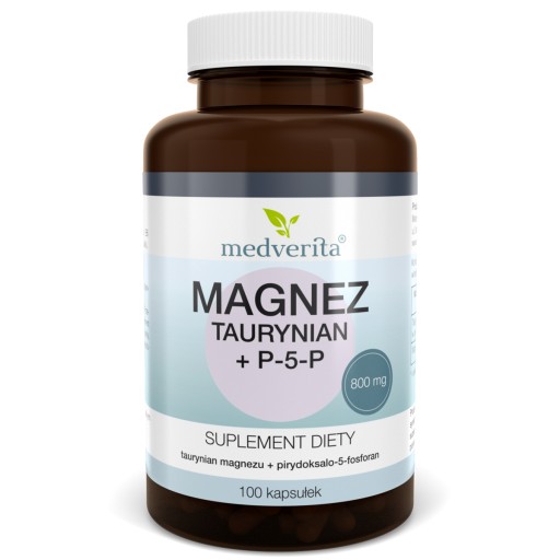 TAURYNIAN MAGNEZU magnez Mg + B6 / P-5-P 100 kaps