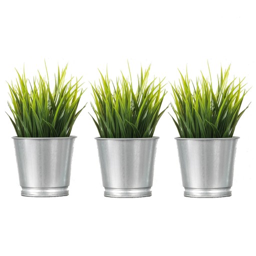 3szt TRAWA OZDOBNA Sztuczna w doniczce FEJKA IKEA