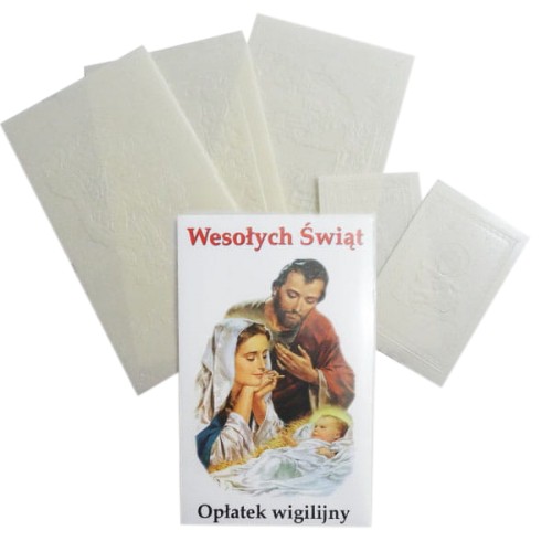 OPŁATKI WIGILIJNE 3d+2m +KOPERTA +FOLIA (100 KPL.)