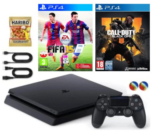 KONSOLA SONY PS4 PLAYSTATION 4 SLIM+PAD+GRY