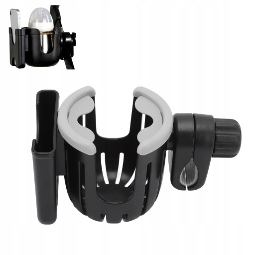 CUP AND PHONE HOLDER FOR A 2-IN-1 STROLLER