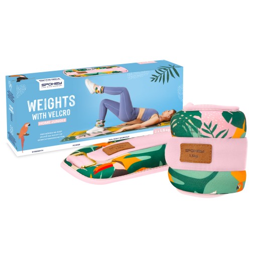 Obciążenia na kostki i nadgarstki Spokey HOME JUNGLE 2x 1,5 kg