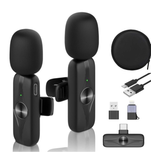 LAVALIER MICROPHONE WIRELESS CLIP-ON MICROPHONE FOR LIVE VIDEO VLOG