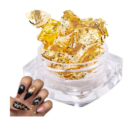 Pazłotko Folia do Zdobień Paznokci Złota Gold