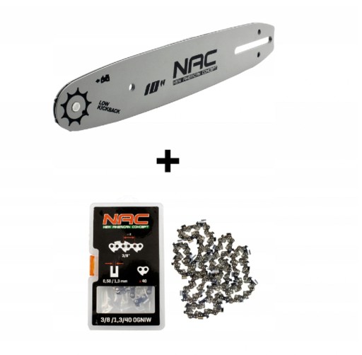 PROWADNICA + ŁAŃCUCH 10'' NAC TT-CS2500 25cc