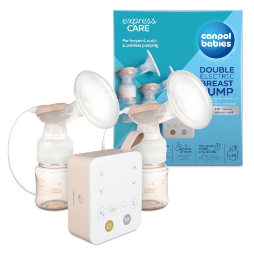 CANPOL PODWÓJNY LAKTATOR EXPRESS CARE + ASPIRATOR