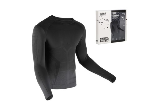 BTK0060 KOSZULKA TERMOAKTYWNA CZARNA MĘSKA 2XL/3XL RAGNAR NILS