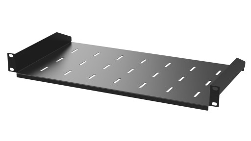 Netrack półka 19'' 1U/250mm, czarny