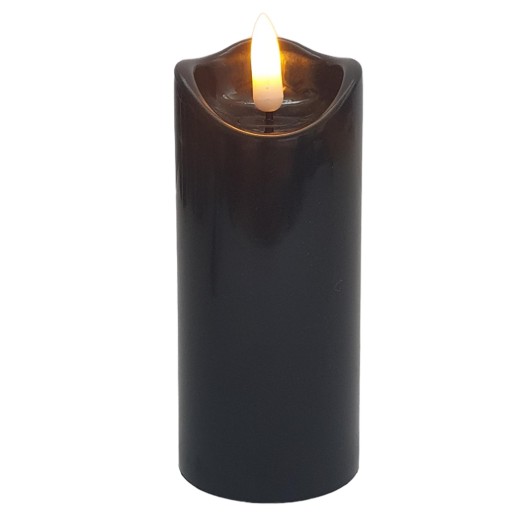 ŚWIECZKA do latarni lampionu LED CZARNA ŚWIECA MAŁ