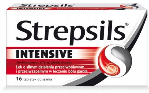 Strepsils intensiv, 16 tabletek do ssania