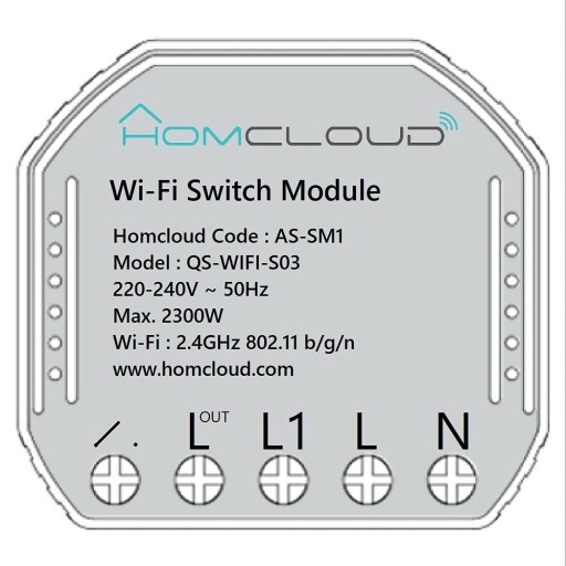 Inteligentny Moduł Homcloud SM1 przełącznik WiFi
