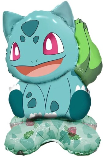 BALON FOLIOWY POKEMON GO BULBASAUR DUŻY STOJĄCY URODZINY 50cm