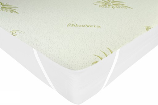 OCHRANIACZ NA MATERAC 140x200 ALOE VERA NIEPRZEMAKALNY PODKŁAD WODOODPORNY