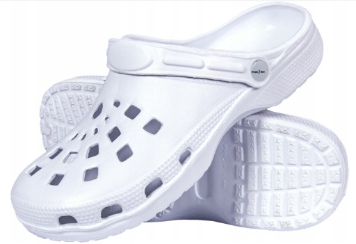 KROKSY KLAPKI ogrodowe chodaki lekkie codzienne buty EVA BCDOTS W r. 42