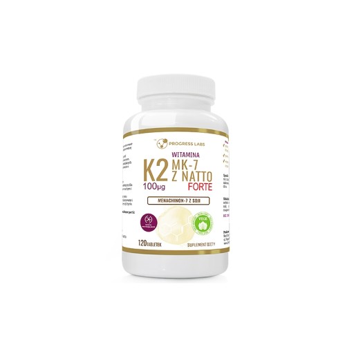 WITAMINA K2 MK7 z natto 100mcg FORTE 120 tabletek