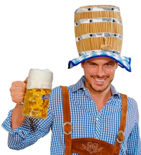 CZAPKA BECZKA PIWA KAPELUSZ BAWARSKI OKTOBERFEST