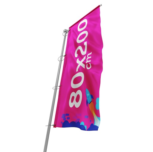 FLAGA 80x200 cm REKLAMOWA FIRMOWA FLAGI REKLAMOWE