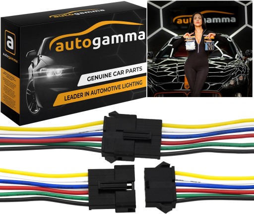 Złączka taśma LED komplet wtyczka + gniazdo JST SM 6PIN