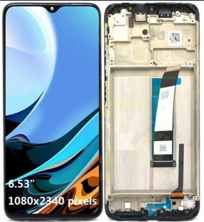 WYŚWIETLACZ EKRAN DOTYK DO XIAOMI REDMI 9T RAMKA
